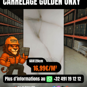 Carrelage Golden Onxy 60x120 cm – 16,99€/m²