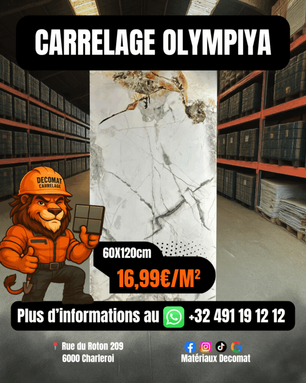 Carrelage Olympiya 60x120 cm – 16,99€/m²