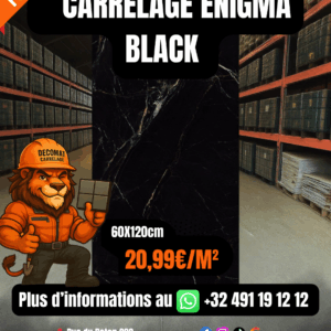 Carrelage Enigma Black 60x120 cm – 20,99€/m²