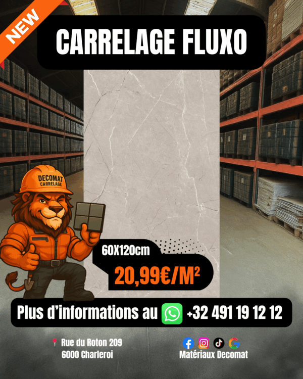 Carrelage Fluxo  60x120 cm – 20,99€/m²