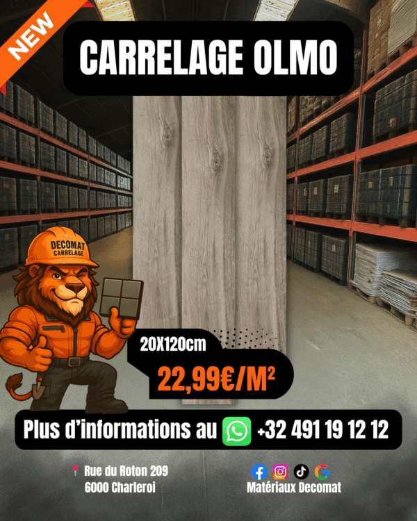 Carrelage Olmo effet parquet  20x120 cm – 22,99€/m² (Copie)