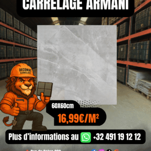 Carrelage Armani 60x60 cm – 16,99€/m²
