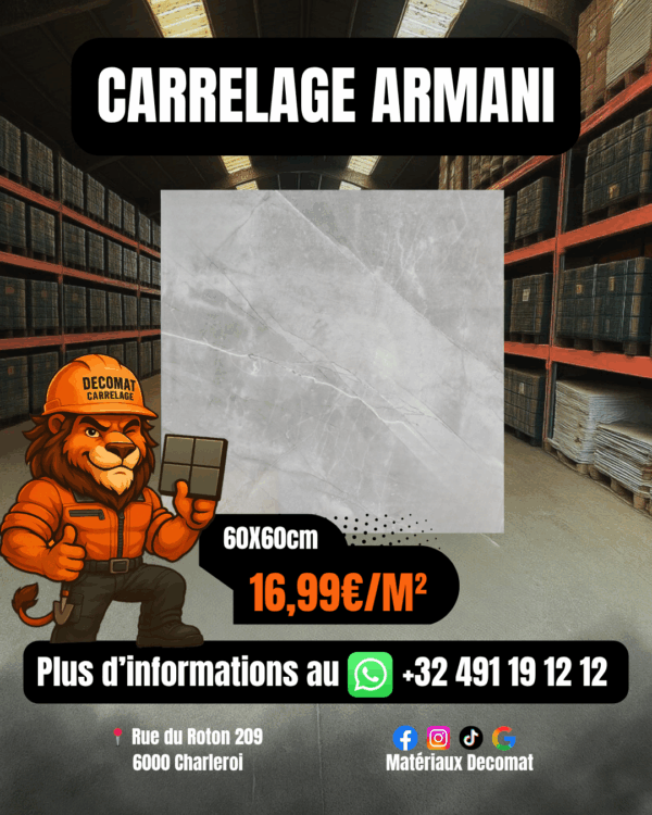 Carrelage Armani 60x60 cm – 16,99€/m²