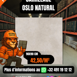 CARRELAGE OSLO NATURAL 90X90 CM – 42,50€