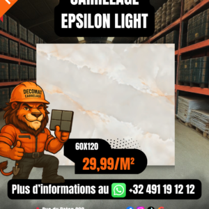 CARRELAGE EPSILON LIGHT 60 X120 CM – 29,99€/m²