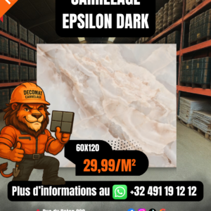 CARRELAGE EPSILON DARK 60 X120 CM – 29,99€