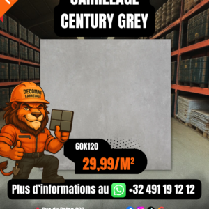CARRELAGE CENTURY GREY 60 X120 CM / 90x90 CM