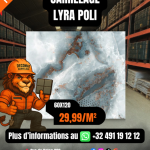 CARRELAGE LYDRA POLI 60X120CM – 29,99€