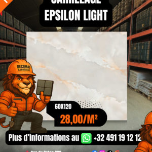 CARRELAGE EPSILON LIGHT 60 X120 CM – 28,00€/m²